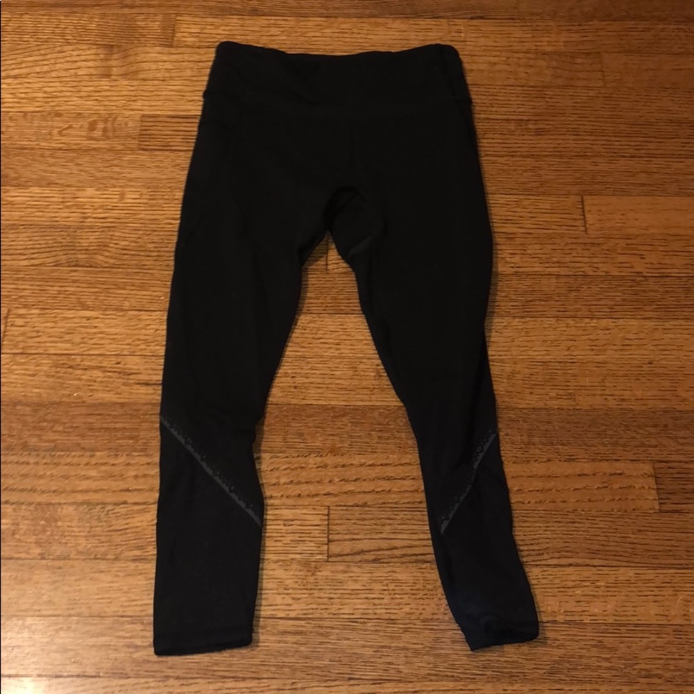 SUPER CUTE GIRLS IVIVVA BLACK LEGGINGS WITH MESH